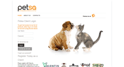 Desktop Screenshot of petsa.co.za